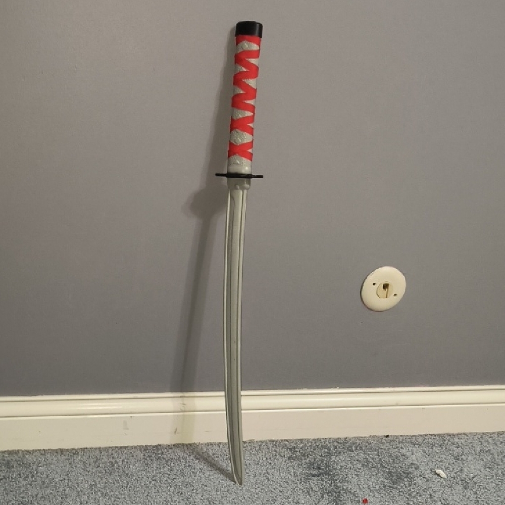 Red Handle Decorative Katana Sword